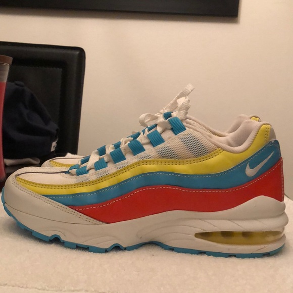 NIKE AIR MAX 96 GS RUNNING SNEAKERS MENS-BOYS SIZE 6Y WOMENS SIZE 8 - Picture 1 of 16